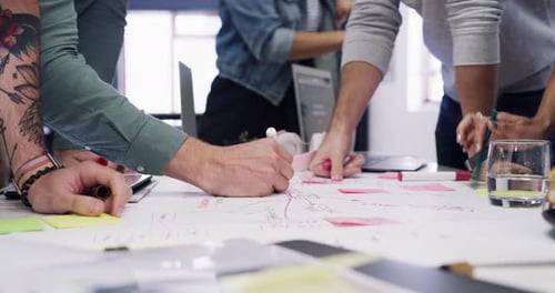 4k video footage of a group of businesspeople having a brainstorming session in a modern office
