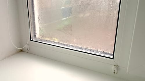 Wipe Off Condensation on the Window Selective Focus