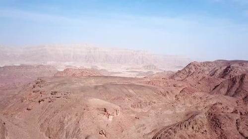 Dry desert landscape, Aerial view