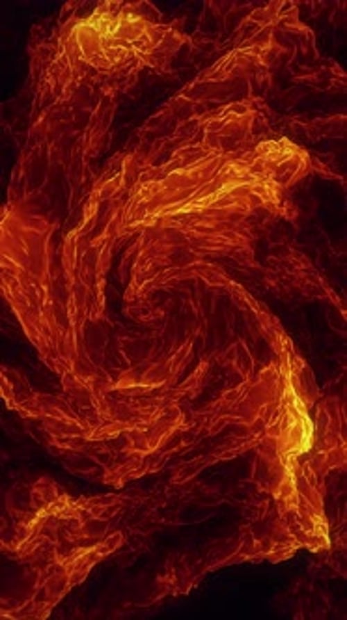 Vertikaler spiralförmiger abstrakter Inferno-Hintergrund mit wütendem Feuer