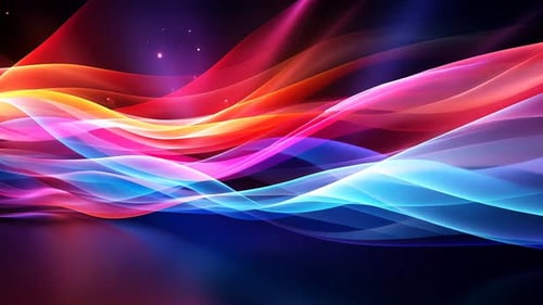 Abstract colorful dynamic flowing lines (1)