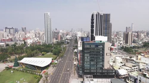 View of central park, Kaohsiung city and more. Taiwan