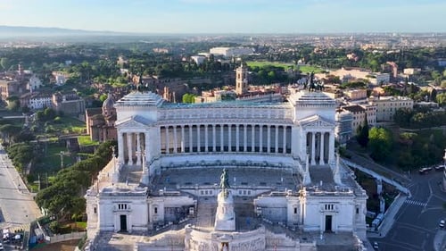 Venice square at Rome in Lazio Italy.
