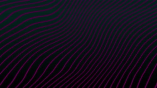 Dynamic Neon Wavy Lines Abstract Background Loop