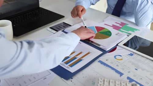 Businessman Doing Financial Planning And Data Analysis