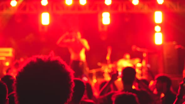 American Rapper Perform Rap Singer Rapping Cool Music Concert Fans ...