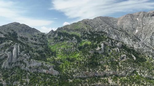 Wilderness Wonder Aerial Glance at Southern Turkey's Breathtaking Mountain and Forest Landscapes