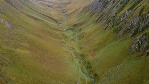 River In The Mountain Valley