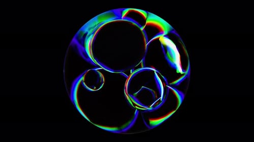 Fundo animado em cores abstratas 3D