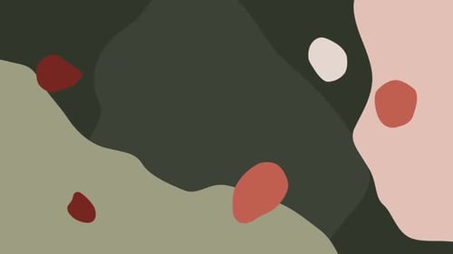 Abstract Colorful Doodle Green Background