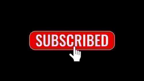 Animated Subscribe Button Click with Notification Bell Icon