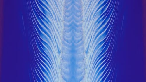 Movable Blue Background with an Ornamental Pattern Fluid Art of Paint