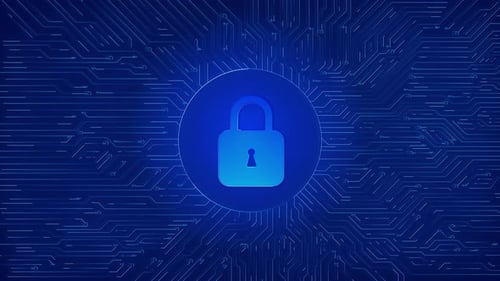 Cyber Security Concept Information Security Encryption Secure Access to User's Personal Information