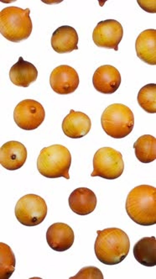 Modern Floating Onions Background for Food Content