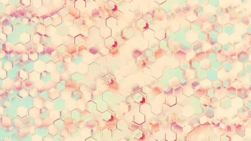 Abstract Geometric Hexagon Pattern Seamless Loop Background