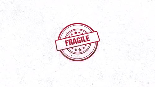 Animated Fragile Grunge Stamp Reveal