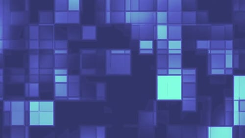 Abstract Purple and Teal Geometric Square Pattern Background