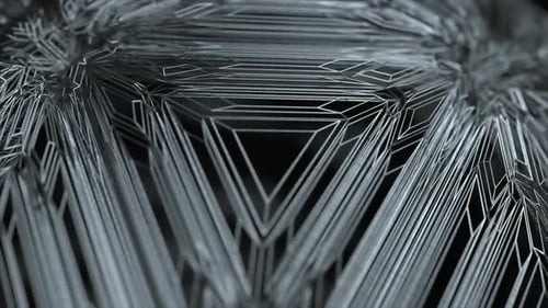 Abstract Metallic Line