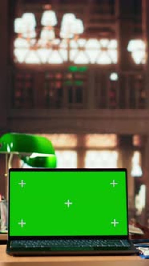 Vertical Video Dedicated Future Medic in Training Uses Mockup Screen and Reads Healthcare Notes