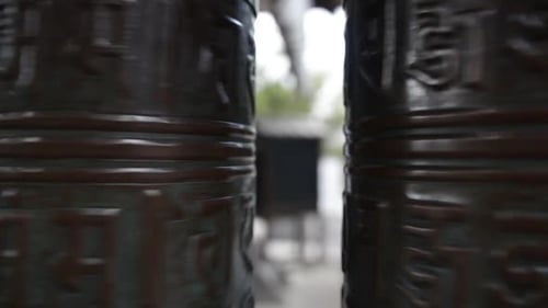 Japanese kyoto temple wish spinner