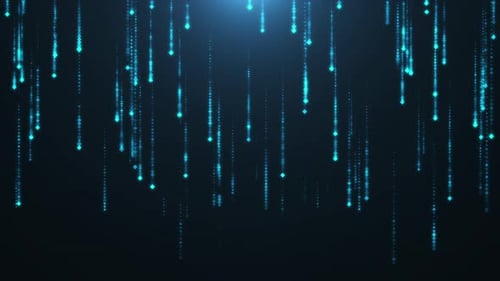 4K 3D animation. Glitter particles abstract background flickering particles bokeh effect