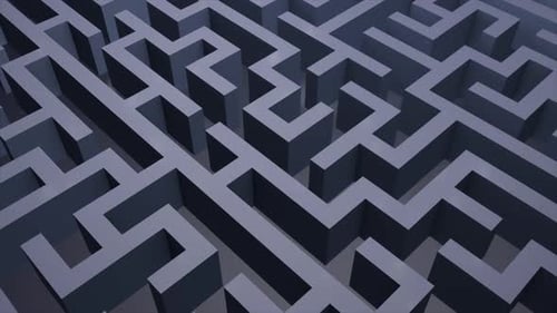 Labyrinth-Labyrinth-Hintergrund auf einer nahtlosen Schleife