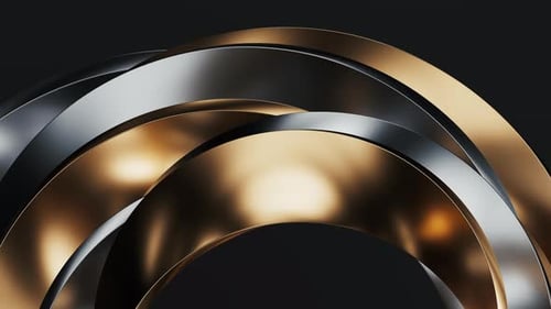 Metallic curve geometry background