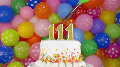 Candles in the Form of Numbers on the Birthday Cake