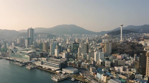 Luftbild von Busan