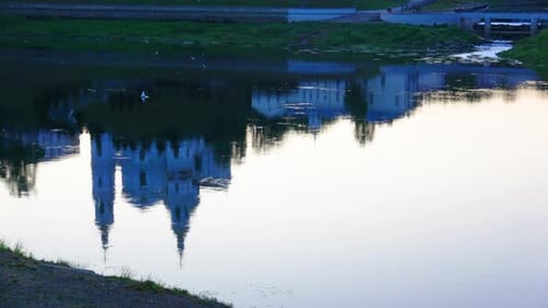 Paysage matinal dans la ville de Vitebsk 007