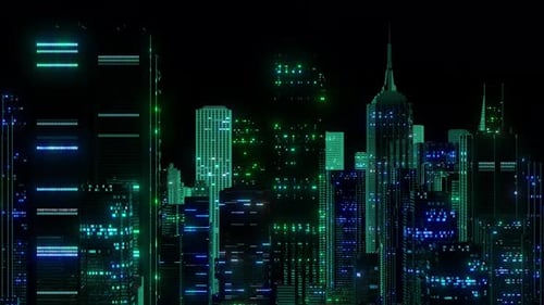 City Skyline, Büro, Wolkenkratzer, Gebäude, 3D