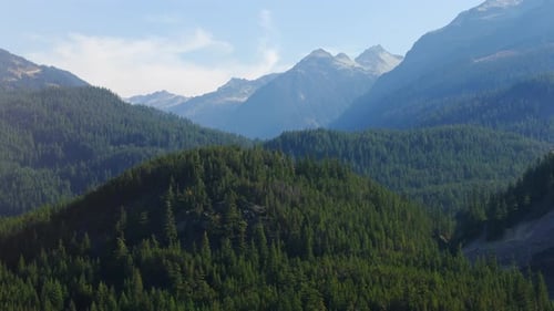 Aerial View of Stunning Mountain Landscape Taken Near Vancouver