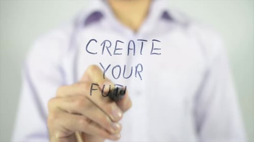 Create Your Future, Writing on Screen