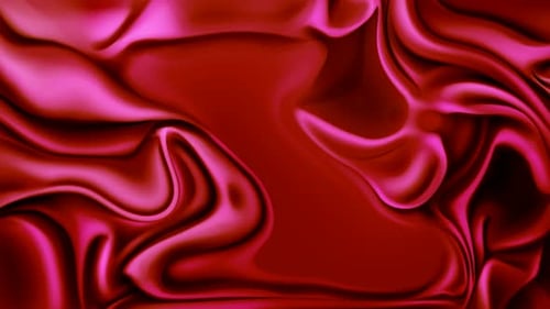 Fluid Red and Pink Silk Waves Abstract Background