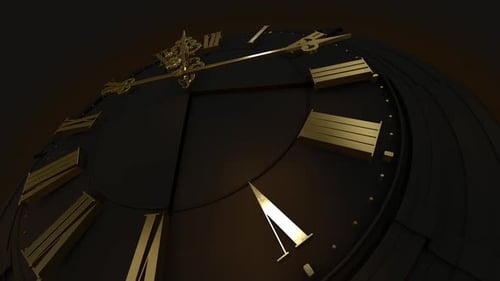 Gold Clock Animation V.5