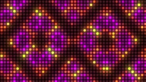 Dynamic purple and gold glowing light display for vibrant events