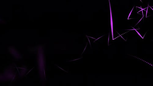 Abstract Neon Particle Curves Background 4K