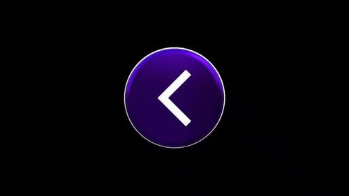 Animated 3D Left Arrow Button Flip