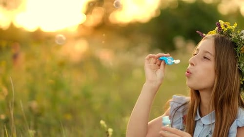 Girl on the Summer Meadow