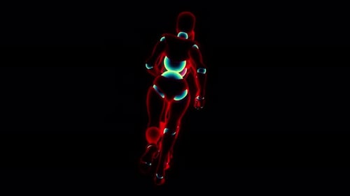Neon Frenzy Endless Run VJ Loop