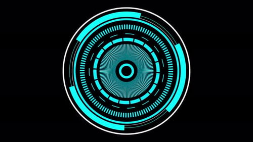 Futuristic Rotating HUD Interface Element