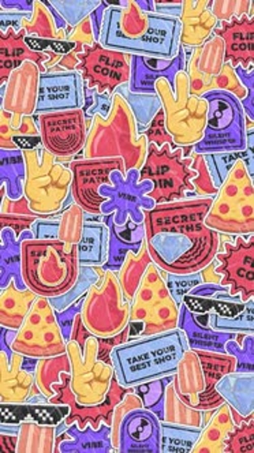 Cartoon Stickers Transition Overlay 30