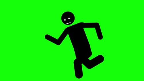 cartoon man running neutral – run cycle, running cycle with alpha channel