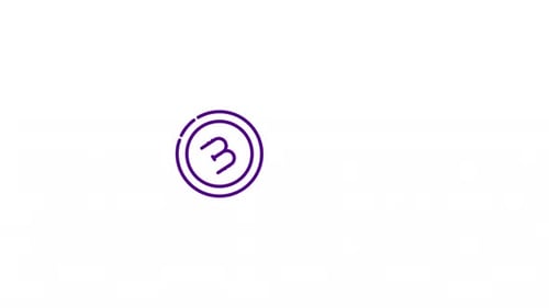 Minimalist Blockchain Network Connection Animation