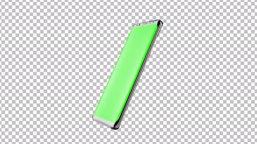 Green Screen Smartphone with Tranparent Background e
