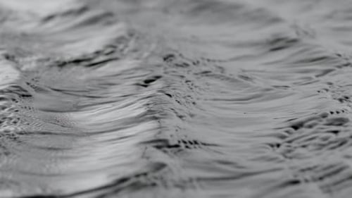 Abyss Collection: Close up of waves flowing slowly towards the right side