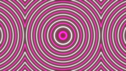 Pink And White Glowing Curly Pattern Background Vj Loop In 4K