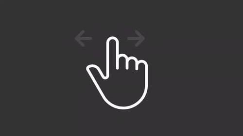 Animated Choose White Linear Icon