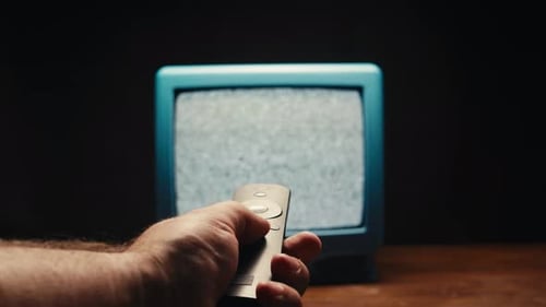 Hand Operating Remote Control for Vintage Television