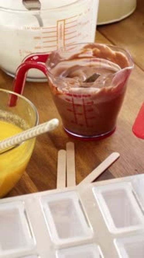 Vertical View Of Ice Cream